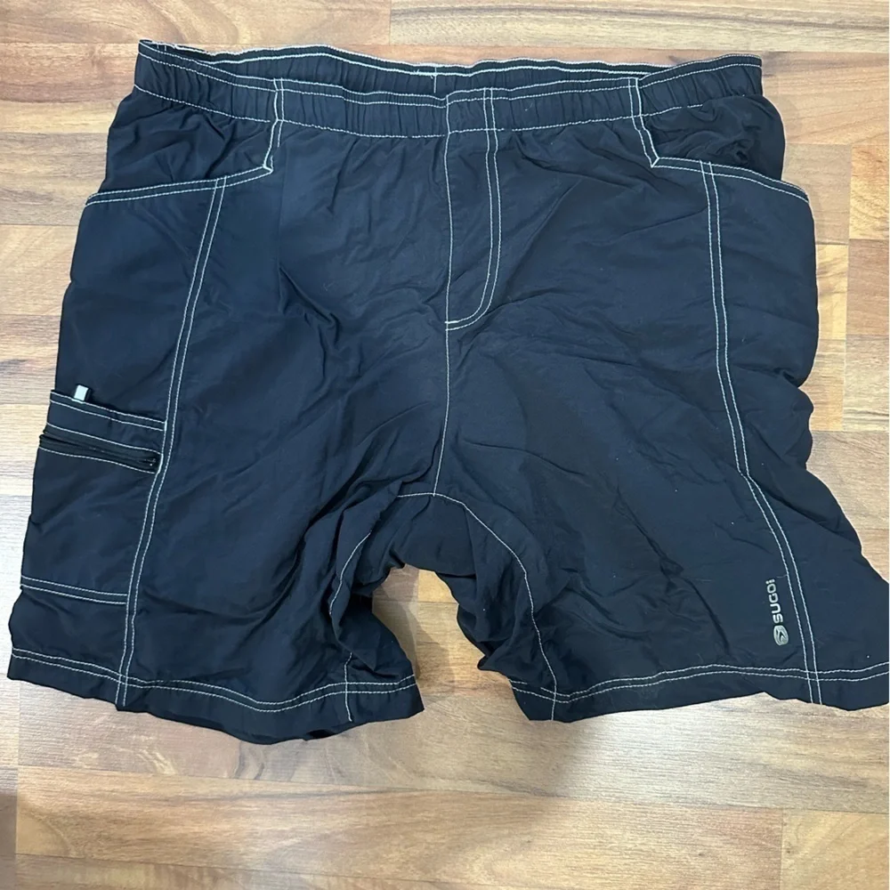 SUGOI padded Black Athletic Shorts